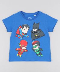 Camiseta-Infantil-Liga-da-Justica-Manga-Curta-Gola-Careca-Azul-9428684-Azul_1