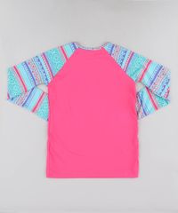 Blusa-de-Praia-Infantil-Raglan-com-Estampa-Etnica-Manga-Longa-Protecao-UV50--Pink-9422310-Pink_2