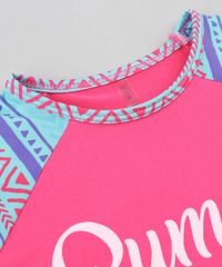 Blusa-de-Praia-Infantil-Raglan-com-Estampa-Etnica-Manga-Longa-Protecao-UV50--Pink-9422310-Pink_3