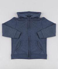 Blusao-Infantil-Basico-Mescla-em-Moletom-Felpado-com-Capuz-e-Bolso-Azul-8249882-Azul_1