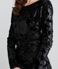 Vestido-Feminino-Mindset-Curto-em-Veludo-com-Paete-Manga-Longa-Preto-9555075-Preto_4