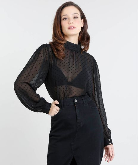 Blusa-Feminina-Mindset-com-Transparencia-Manga-Bufante-Preta-9555077-Preto_1