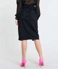 Saia-Jeans-Feminina-Mindset-Midi-com-Fenda-Preta-9560326-Preto_2