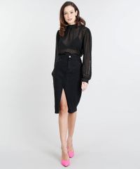 Saia-Jeans-Feminina-Mindset-Midi-com-Fenda-Preta-9560326-Preto_3