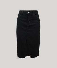 Saia-Jeans-Feminina-Mindset-Midi-com-Fenda-Preta-9560326-Preto_5