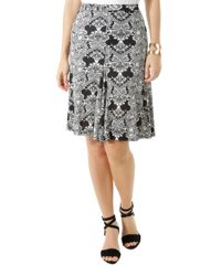 Saia-Evase-Estampada-Etnica-Preta-8462401-Preto_1