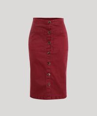 Saia-de-Sarja-Feminina-Midi-Mindset-com-Botoes-e-Bolsos-Vinho-9503931-Vinho_5