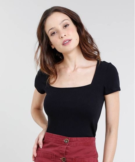 Blusa-Feminina-Mindset-Canelada-Manga-Curta-Decote-Princesa-Preta-9526318-Preto_1