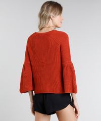 Sueter-Feminino-em-Trico-com-Manga-Ampla-Cobre-9345314-Cobre_2