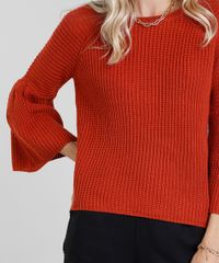 Sueter-Feminino-em-Trico-com-Manga-Ampla-Cobre-9345314-Cobre_4