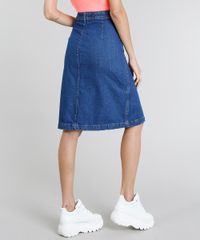 Saia-Jeans-Feminina-Midi-com-Botoes-Azul-Medio-9475941-Azul_Medio_2