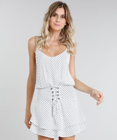 Vestido-Feminino-Curto-Listrado-com-Lace-Up-Off-White-9454528-Off_White_1 Vestido-Feminino-Curto-Listrado-com-Lace-Up-Off-White-9454528-Off_White_1