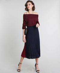 Saia-Feminina-Midi-Bicolor-em-Trico-com-Fenda-Azul-Marinho-9462491-Azul_Marinho_3 Saia-Feminina-Midi-Bicolor-em-Trico-com-Fenda-Azul-Marinho-9462491-Azul_Marinho_3