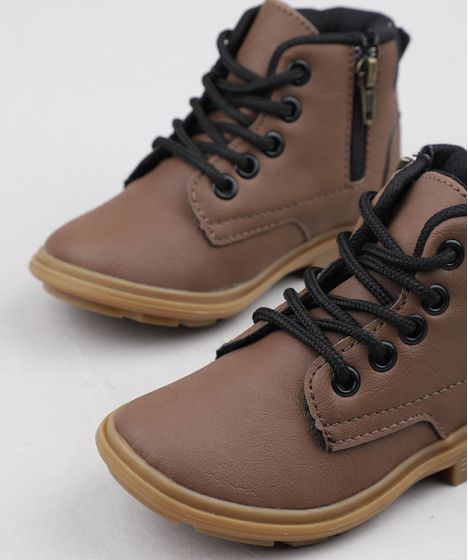 coturno infantil marrom