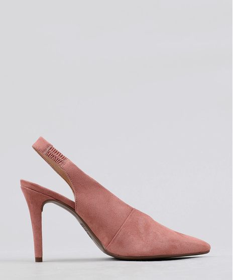 Scarpin-Feminino-Bico-Fino-em-Suede-Rose-9471125-Rose_1