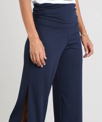 Calca-Feminina-Pantalona-Canelada-com-Fenda-Azul-Marinho-9460409-Azul_Marinho_4