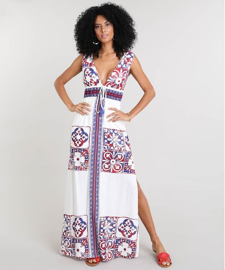 Vestido-Feminino-Longo-com-Estampa-de-Azulejo-e-Tassel-Alca-Larga-Off-White-9368697-Off_White_1