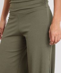 Calca-Feminina-Pantalona-Canelada-com-Fenda-Verde-Militar-9460409-Verde_Militar_4 Calca-Feminina-Pantalona-Canelada-com-Fenda-Verde-Militar-9460409-Verde_Militar_4
