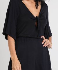 Macaquinho-Feminino-com-No-Manga-Curta--Preto-9463041-Preto_4