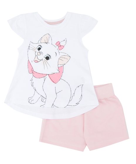 Conjunto-de-Blusa-Branca---Short-Marie-Rosa-Claro-8448964-Rosa_Claro_1