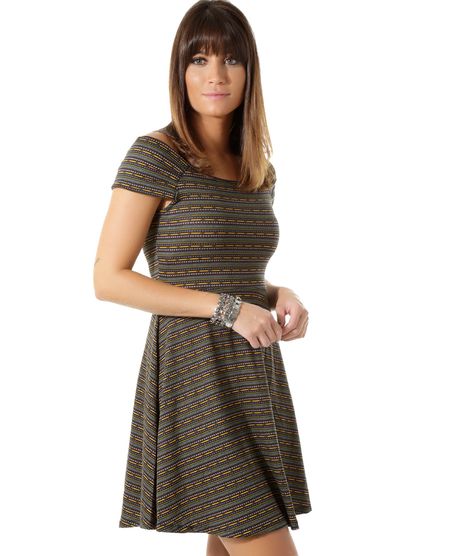 Vestido-Estampado-Geometrico-Verde-Escuro-8410084-Verde_Escuro_1
