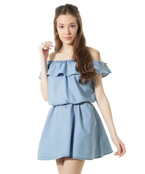 Vestido-Jeans-Ombro-a-Ombro-Azul-Claro-8418991-Azul_Claro_1