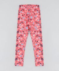 Calca-Legging-Infantil-Estampada-Floral-Coral-9504288-Coral_1