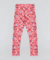 Calca-Legging-Infantil-Estampada-Floral-Coral-9504288-Coral_2