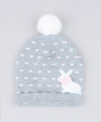Kit-de-Gorro-Infantil-Estampado-com-Pompom---Luva-Cinza-Mescla-9358237-Cinza_Mescla_3