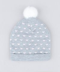 Kit-de-Gorro-Infantil-Estampado-com-Pompom---Luva-Cinza-Mescla-9358237-Cinza_Mescla_4