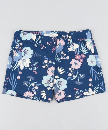 Short-Infantil-Estampado-Floral-com-Bolsos-Azul-Marinho-9364754-Azul_Marinho_1 Short-Infantil-Estampado-Floral-com-Bolsos-Azul-Marinho-9364754-Azul_Marinho_1