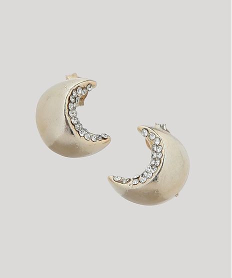 Brinco-Feminino-de-Lua-com-Strass-Dourado-9435977-Dourado_1