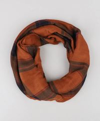 Lenco-Feminino-Estampado-Xadrez-Caramelo-9409307-Caramelo_2