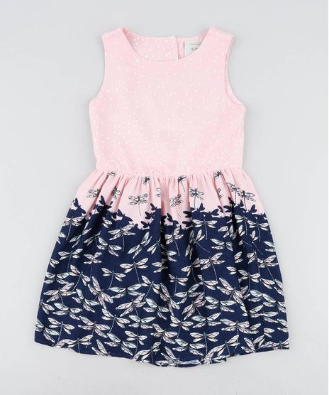 Vestido-Infantil-Estampado-de-Libelulas-com-Coracao-Vazado-Rosa-Claro-9418655-Rosa_Claro_1
