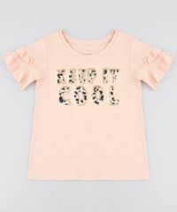 Blusa-Infantil--Keep-it-Cool--com-Babado-na-Manga-Decote-Redondo-Laranja-Claro-9409741-Laranja_Claro_1