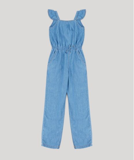 Macacao-Infantil-em-Jeans-com-Babado-e-Laco-Azul-Claro-9413072-Azul_Claro_1