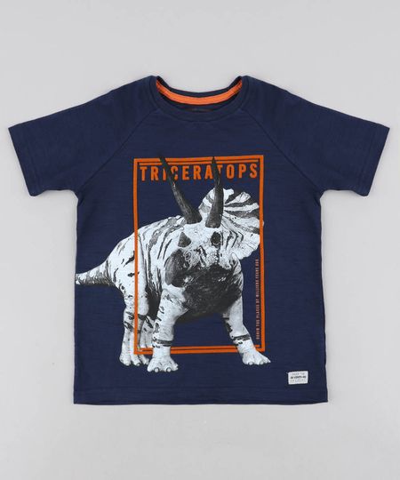 Camiseta-Infantil-Dinossauro-Manga-Curta-Gola-Careca-Azul-Marinho-9440139-Azul_Marinho_1