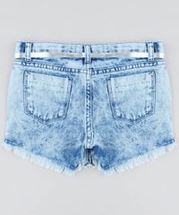 Short-Saia-Jeans-Infantil-Mickey-com-Barra-Desfiada-e-Cinto-Azul-Claro-9479794-Azul_Claro_2