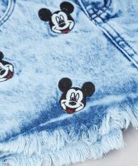 Short-Saia-Jeans-Infantil-Mickey-com-Barra-Desfiada-e-Cinto-Azul-Claro-9479794-Azul_Claro_3