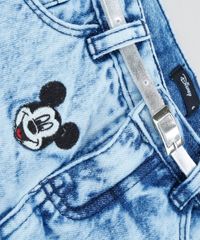 Short-Saia-Jeans-Infantil-Mickey-com-Barra-Desfiada-e-Cinto-Azul-Claro-9479794-Azul_Claro_4