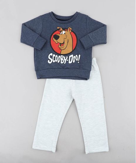 Conjunto-Infantil-Scooby-Doo-de-Blusao-Azul-Marinho---Calca-em-Moletom-Cinza-Mescla-Claro-9437989-Cinza_Mescla_Claro_1