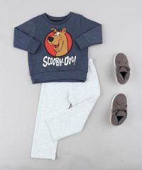 Conjunto-Infantil-Scooby-Doo-de-Blusao-Azul-Marinho---Calca-em-Moletom-Cinza-Mescla-Claro-9437989-Cinza_Mescla_Claro_3