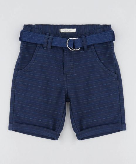 Bermuda-Infantil-Listrada-com-Cinto-Azul-Marinho-9453633-Azul_Marinho_1