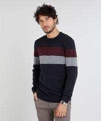 Sueter-Masculino-em-Trico-com-Listras-Azul-Marinho-9364115-Azul_Marinho_1