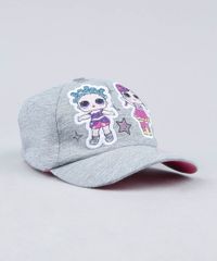 Bone-Infantil-Aba-Curva-LOL-com-Brilho-Prateado-9438411-Prateado_2
