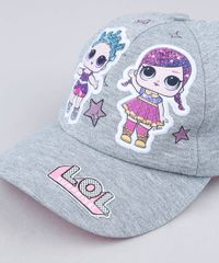 Bone-Infantil-Aba-Curva-LOL-com-Brilho-Prateado-9438411-Prateado_4