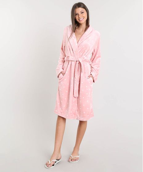 Robe-Feminino-em-Plush-Estampado-de-Poa-Rosa-9371915-Rosa_1
