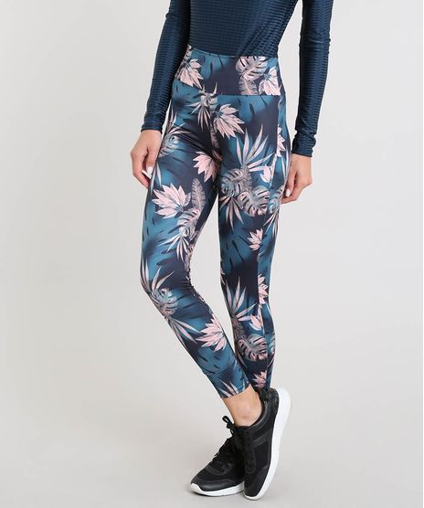 Calca-Legging-Feminina-Esportiva-Ace-Estampada-Floral-com-Protecao-UV50--Preta-9520838-Preto_1