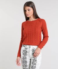 Sueter-Feminino-em-Trico-Decote-Redondo-Cobre-9358880-Cobre_1
