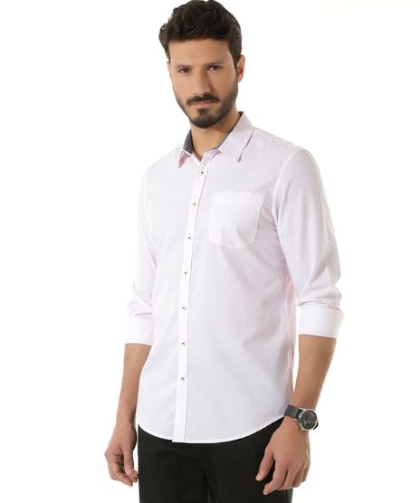 Camisa-Social-Slim-Estampada-de-Poas-Vermelha-8392232-Vermelho_1